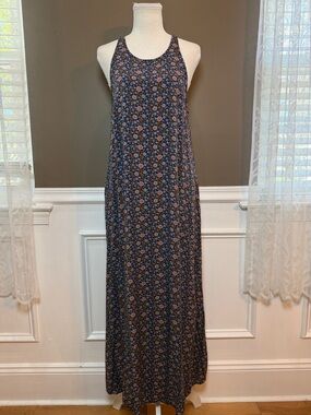 Natural Life Floral Maxi Dress XS/S Sleeveless Boho Cottagecore